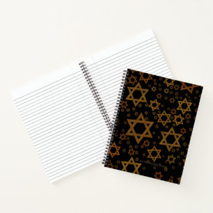 SlipperyJoe's Hanukkah-themed Star David artistic Notebook