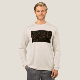 SlipperyJoe's Hanukkah-themed Star David artistic  Tri-Blend Shirt