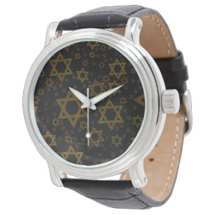 SlipperyJoe's Hanukkah-themed Star David artistic Watch