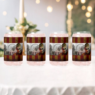 SlipperyJoe's Happy Halloween creepy man doll face Can Glass