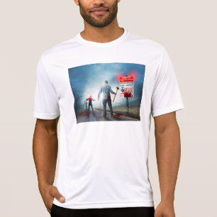 SlipperyJoe's Happy Halloween dead zombies airplan T-Shirt