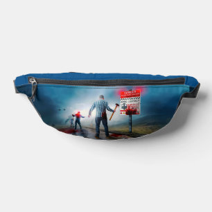 SlipperyJoe's happy Halloween glowing eyes zombies Bum Bags