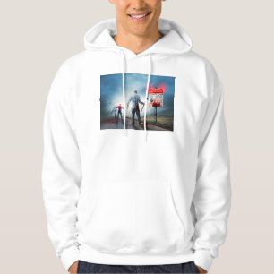 SlipperyJoe's happy Halloween glowing eyes zombies Hoodie