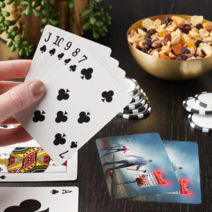 SlipperyJoe's happy Halloween glowing eyes zombies Playing Cards
