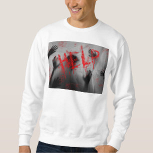 SlipperyJoe's Happy Halloween LGBTQIA sheet shadow Sweatshirt