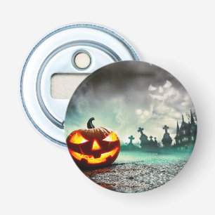 SlipperyJoe's Happy Halloween pumpkin LGBTQIA scar Bottle Opener