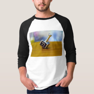 SlipperyJoe's Happy Hanukkah four-sided spinning t T-Shirt