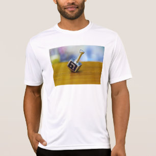 SlipperyJoe's Happy Hanukkah four-sided spinning t T-Shirt
