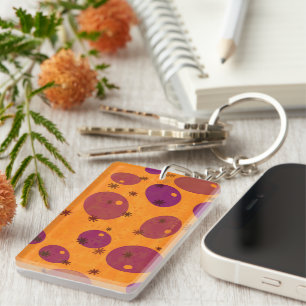 SlipperyJoe's Happy Hanukkah Jewish Hebrew jelly-f Key Ring