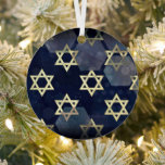 SlipperyJoe's Happy Hanukkah multiple Star of Davi Metal Tree Decoration<br><div class="desc">SlipperyJoe's Happy Hanukkah multiple Star of David symbols artistic Celebration Jewish Hebrew Chanukah gifts decorations Judaism religion significant symbol relevant cultural religious contexts various hexagonal shapes dark blue purple hues dark abstract background layered textured appearance</div>