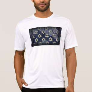 SlipperyJoe's Happy Hanukkah multiple Star of Davi T-Shirt