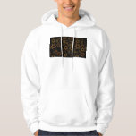 SlipperyJoe's Happy Hanukkah multiple Stars of Dav Hoodie<br><div class="desc">SlipperyJoe's Happy Hanukkah multiple Stars of David pattern artistic Celebration Jewish identity heritage Hebrew Chanukah gifts decorations Judaism significant symbol religion various sizes brown gold shades visually appealing intricate design</div>