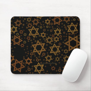 SlipperyJoe's Happy Hanukkah multiple Stars of Dav Mouse Pad
