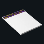 SlipperyJoe's Happy Hanukkah Star of David menorah Notepad<br><div class="desc">SlipperyJoe's Happy Hanukkah Star of David menorah Dreidel artistic Celebration Candles Jewish Hebrew Chanukah gifts decorations Judaism religion culture religious practices traditions geometric symbolic design depth contrast order symmetry</div>