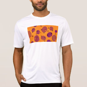SlipperyJoe's Happy Hanukkah Star of David menorah T-Shirt