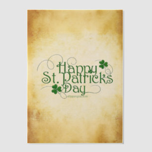SlipperyJoe's Happy St. Patrick's Day holiday Iris Vellum Invitations