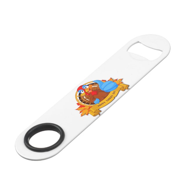 SlipperyJoe's Happy Turkey Day autumn leaves turke (Front Angled)