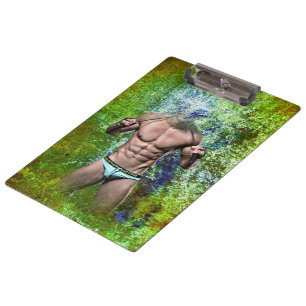 SlipperyJoe's highly muscular adult man shirtless  Clipboard