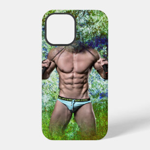 SlipperyJoe's highly muscular adult man shirtless iPhone 12 Pro Case