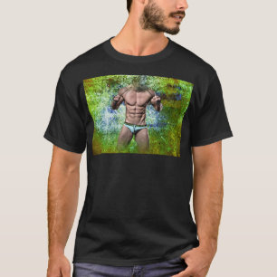 SlipperyJoe's highly muscular adult man shirtless  T-Shirt
