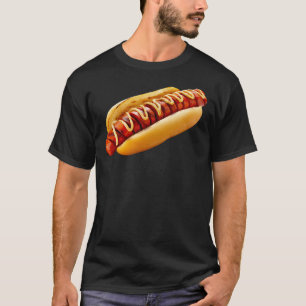 SlipperyJoe's hot dog nestled soft bun vibrant yel T-Shirt