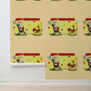 SlipperyJoe's humourous Thanksgiving theme funny c Wallpaper