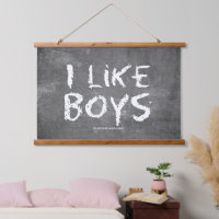 SlipperyJoe's I Like Boys dirty chalkboard dark te