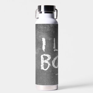 SlipperyJoe's I Like Boys dirty chalkboard dark te Water Bottle