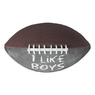 SlipperyJoe's I Like Boys dirty Chalkboard writing Football