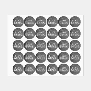 SlipperyJoe's I Like Girls dirty chalkboard dark t