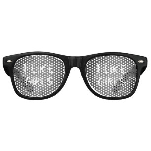 SlipperyJoe's I Like Girls dirty chalkboard dark t Retro Sunglasses