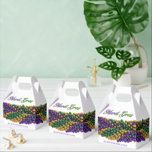 SlipperyJoe's iconic Mardi Gras–themed image elega Favour Box
