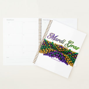SlipperyJoe's iconic Mardi Gras–themed image elega Planner