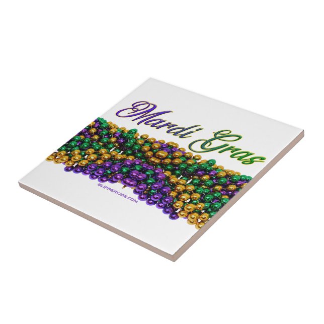 SlipperyJoe's iconic Mardi Gras–themed image elega Tile (Side)