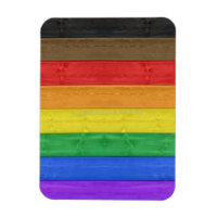 SlipperyJoe's Inclusive gay pride flag textured ru