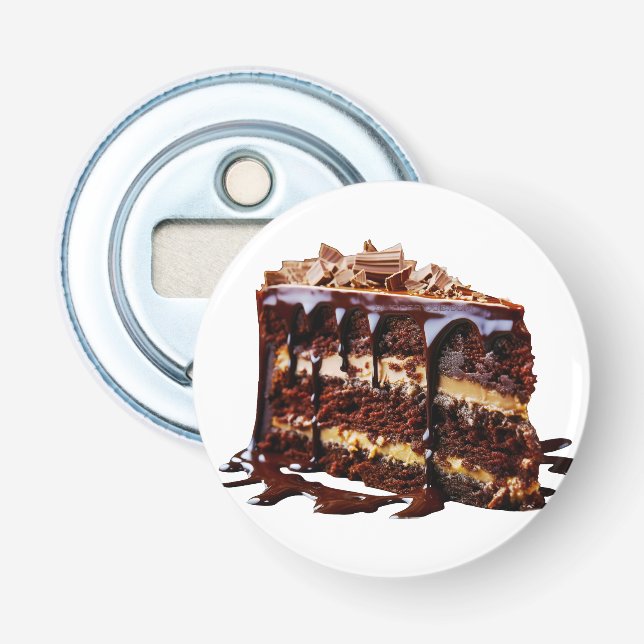 SlipperyJoe's indulgent multi-layer chocolate cake Bottle Opener (Front)