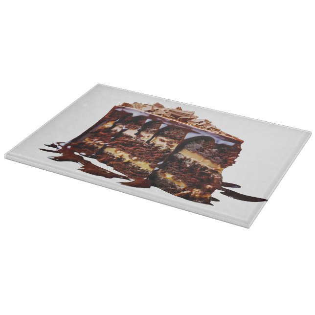 SlipperyJoe's indulgent multi-layer chocolate cake Cutting Board (Corner)