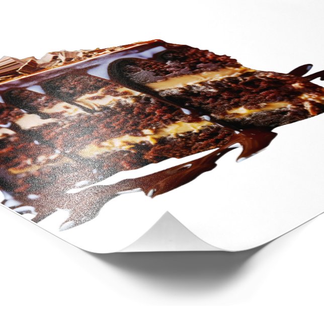SlipperyJoe's indulgent multi-layer chocolate cake Photo Print (Corner)