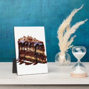 SlipperyJoe's indulgent multi-layer chocolate cake Plaque