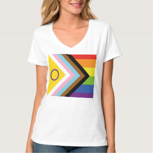 SlipperyJoe's Intersex pride flag yellow backgroun T-Shirt