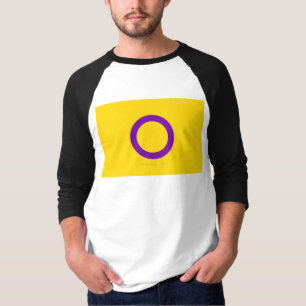 SlipperyJoe's Intersex pride flag yellow backgroun T-Shirt