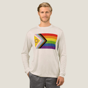 SlipperyJoe's Intersex pride flag yellow backgroun Tri-Blend Shirt