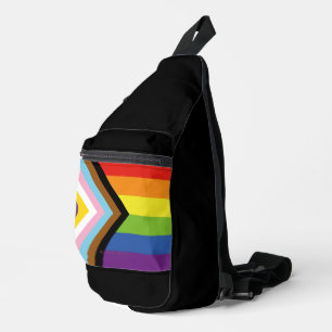 SlipperyJoe's Intersex Progress Pride Flag gay gif Sling Bag