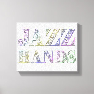 SlipperyJoe's Jazz Hands Broadway musicals dance Canvas Print