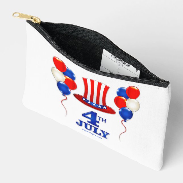 SlipperyJoe's july 4th Independence day classic Un Accessory Pouch (Open)