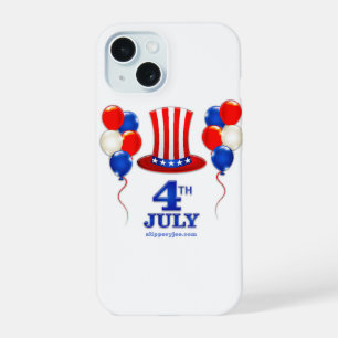 SlipperyJoe's july 4th Independence day classic Un iPhone 15 Case