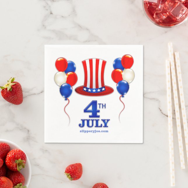 SlipperyJoe's july 4th Independence day classic Un Napkin (Insitu)