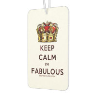 SlipperyJoe's keep calm fabulous golden crown red 