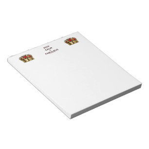 SlipperyJoe's keep calm fabulous golden crown red Notepad