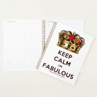 SlipperyJoe's keep calm fabulous golden crown red 